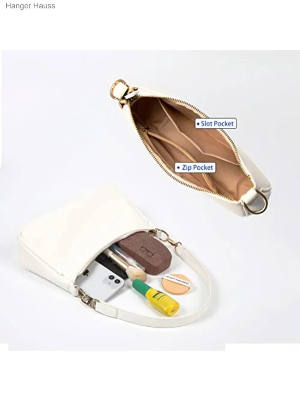 PU Leather Shoulder Bag Purse Clutch Tote Handbag with Removable Straps
